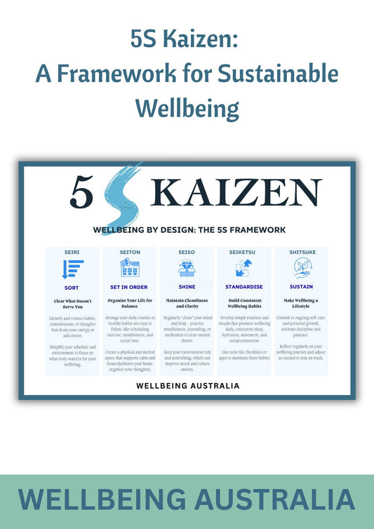5S Kaizen: A Framework for Sustainable Wellbeing